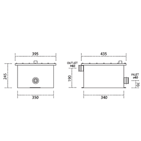 Planus Stainless Steel Pro-Lift Mono Waste Water Tank