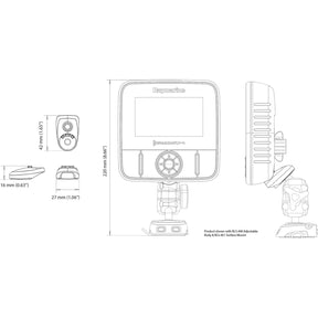 ROKK Raymarine Dragonfly 4/5/7 Plate